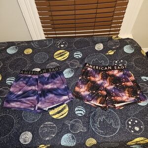 2 pairs american eagle boxers medium